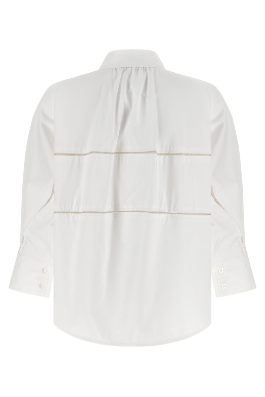 Diamond thread shirt White