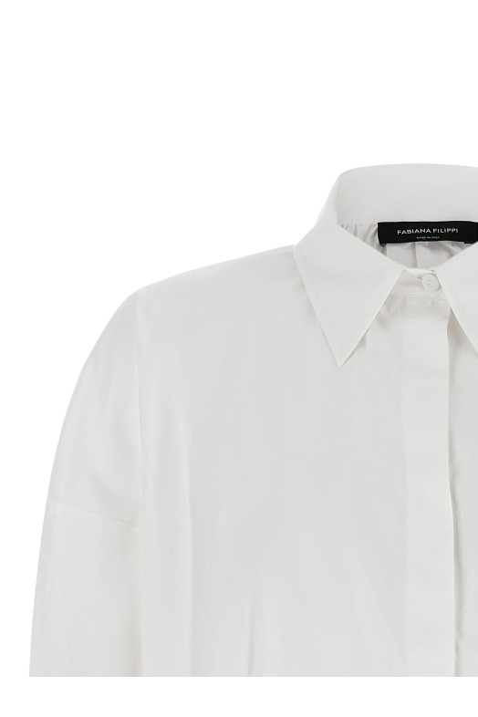 Diamond thread shirt White