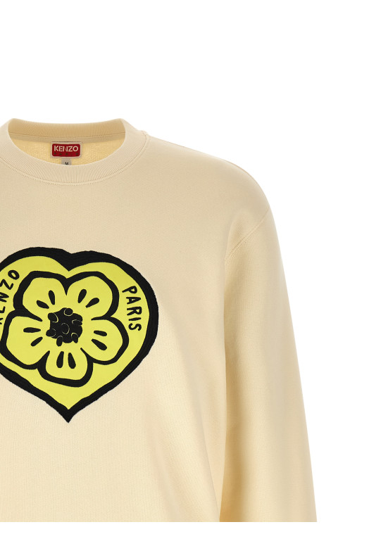 Свитшот «KENZO Boke Heart Classic» Бежевый FG55SW2044MJ03