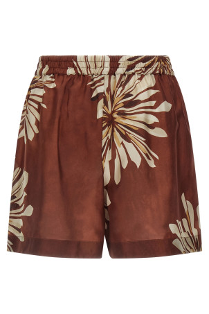 Silk shorts Brown