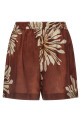 Silk shorts Brown