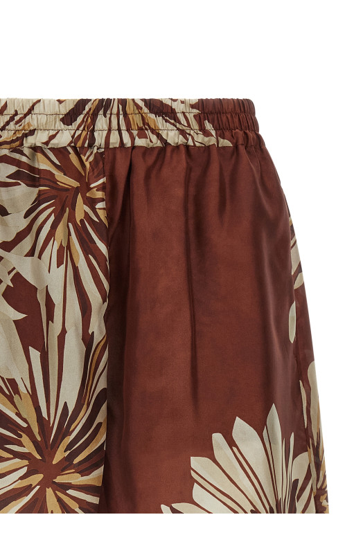 Silk shorts Brown