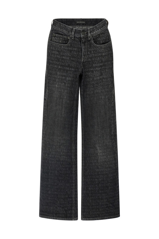 Джинси з широкими штанинами Чорні BALENCIAGA 852328TTWA51037