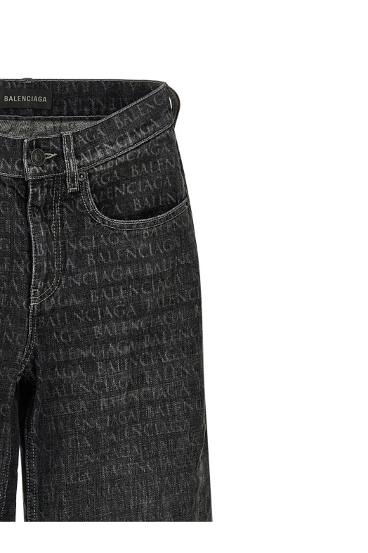 Джинси з широкими штанинами Чорні BALENCIAGA 852328TTWA51037