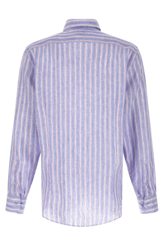 Смугаста лляна сорочка Різнокольорова ETRO MRIB000299TR341S9880