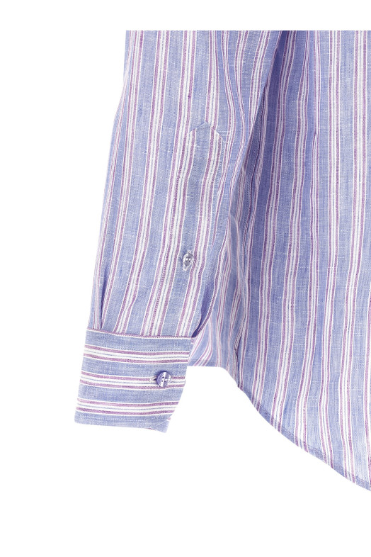 Смугаста лляна сорочка Різнокольорова ETRO MRIB000299TR341S9880