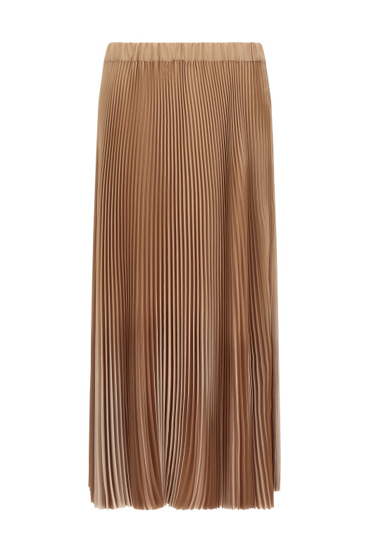 Pleated skirt Beige
