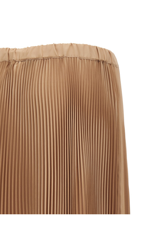 Pleated skirt Beige