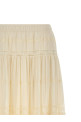 Lace insert skirt White