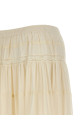 Lace insert skirt White
