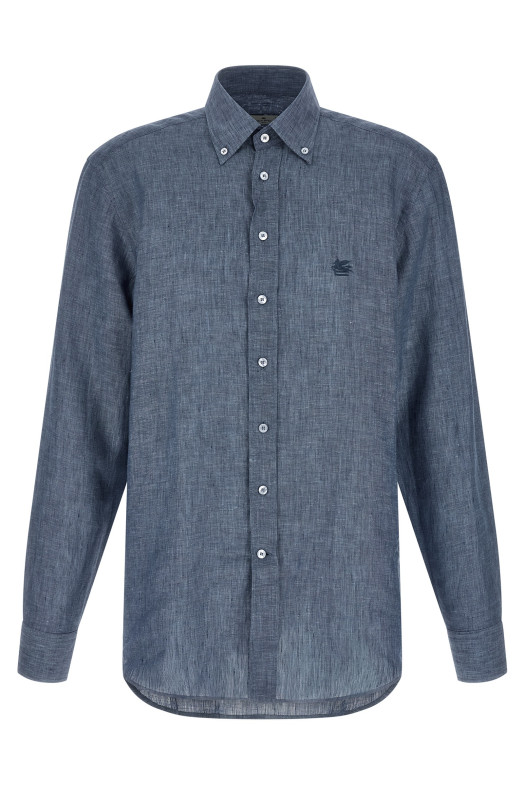 Лляна сорочка Синя ETRO MRIB000499TU3F3B0068