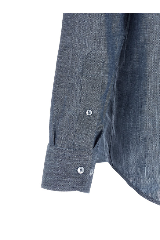 Лляна сорочка Синя ETRO MRIB000499TU3F3B0068