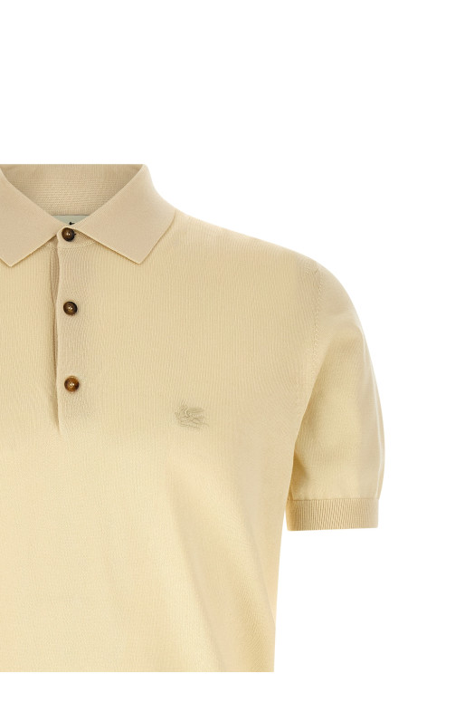 'Pegaso' polo shirt Beige