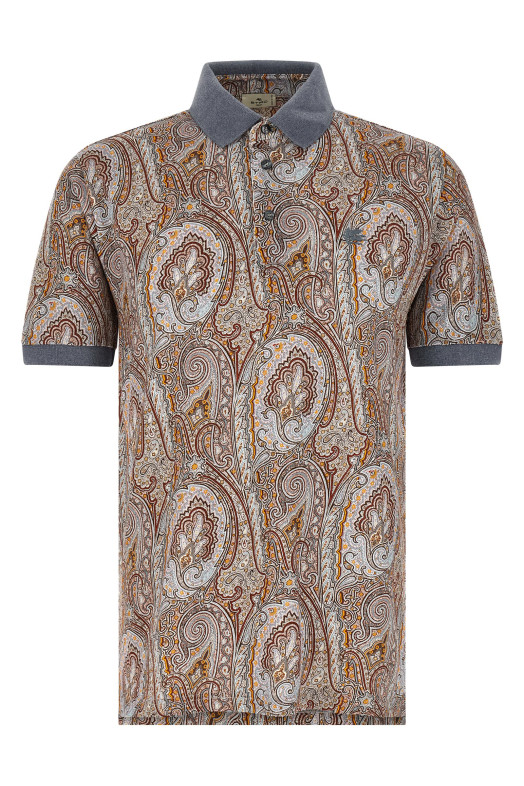ETRO 'Arnica Paisley' рубашка-поло Multicolor MRMD0004AKF79X0830