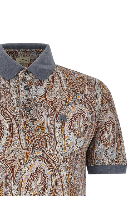 ETRO 'Arnica Paisley' рубашка-поло Multicolor MRMD0004AKF79X0830