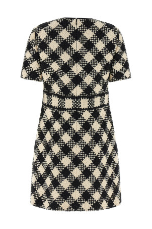 Valentino Garavani Damier Tweed dress Black-grey