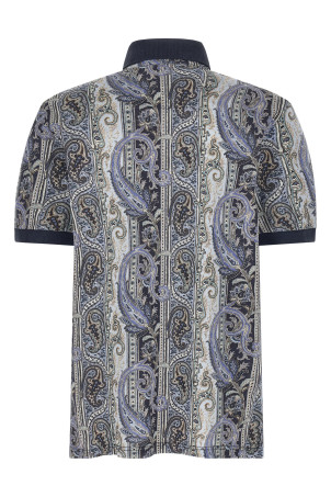 'Arnica Paisley' polo shirt Blue