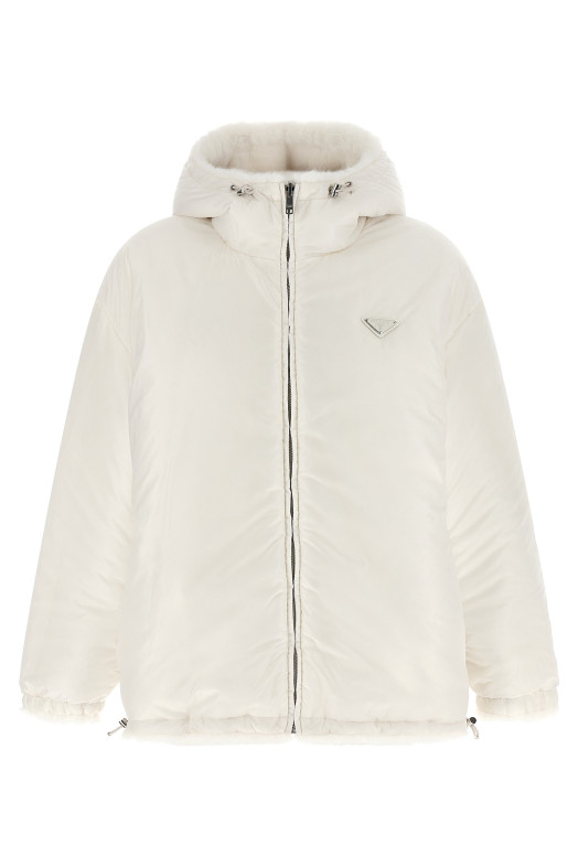 Двостороння куртка Біла PRADA PZV016SOOO12DHF0009