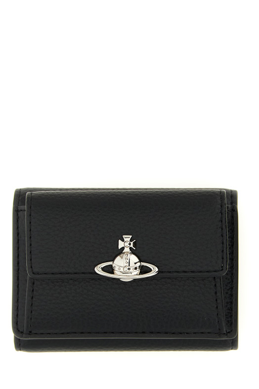 Orb logo small wallet Black