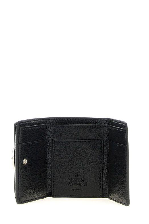 Orb logo small wallet Black