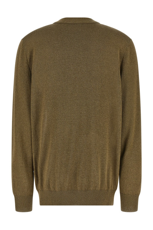 Шовковий кардиган з вставками Paisley, зелений ETRO WRKE0182AV868X0882