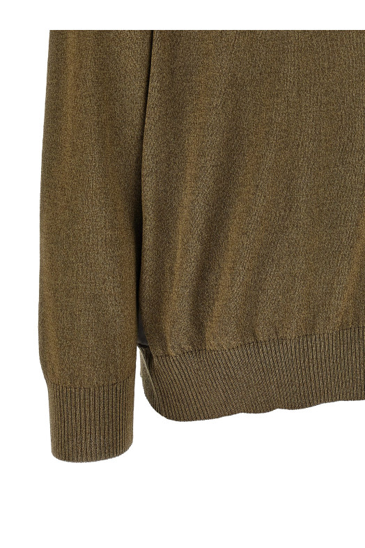 Шовковий кардиган з вставками Paisley, зелений ETRO WRKE0182AV868X0882