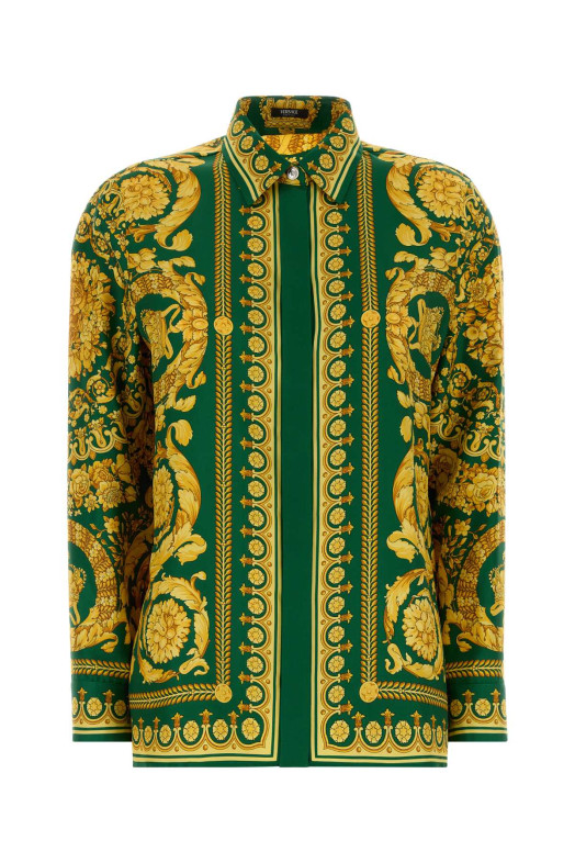 Printed silk shirt VERSACE (10013601A04236)