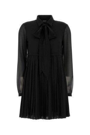 Чорна міні-сукня з крепу VERSACE (10226211A17160)