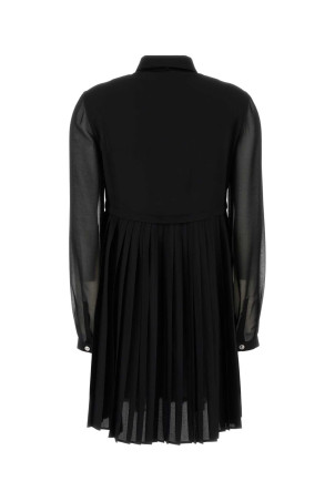 Чорна міні-сукня з крепу VERSACE (10226211A17160)