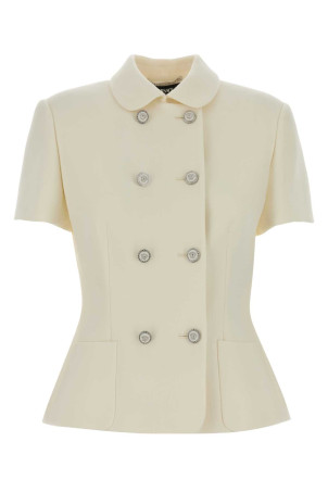 Ivory wool blazer VERSACE (10230621A12789)