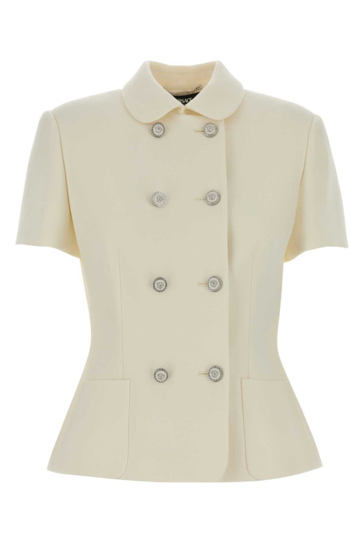 Ivory wool blazer VERSACE (10230621A12789)