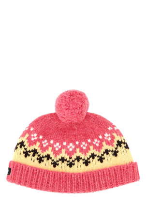 Embroidered wool beanie hat MIU MIU (5HC48918SI)