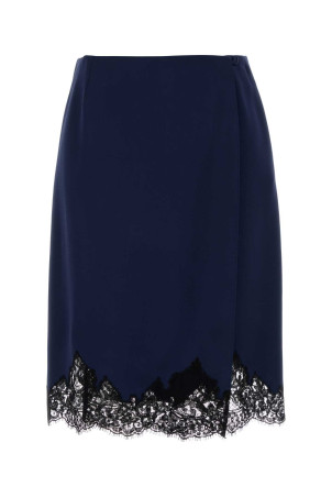 Blue satin skirt STELLA McCARTNEY (6300403FU302)