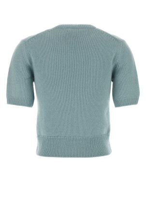 Светло-голубой свитер из шерстяной смеси BURBERRY (8116520)