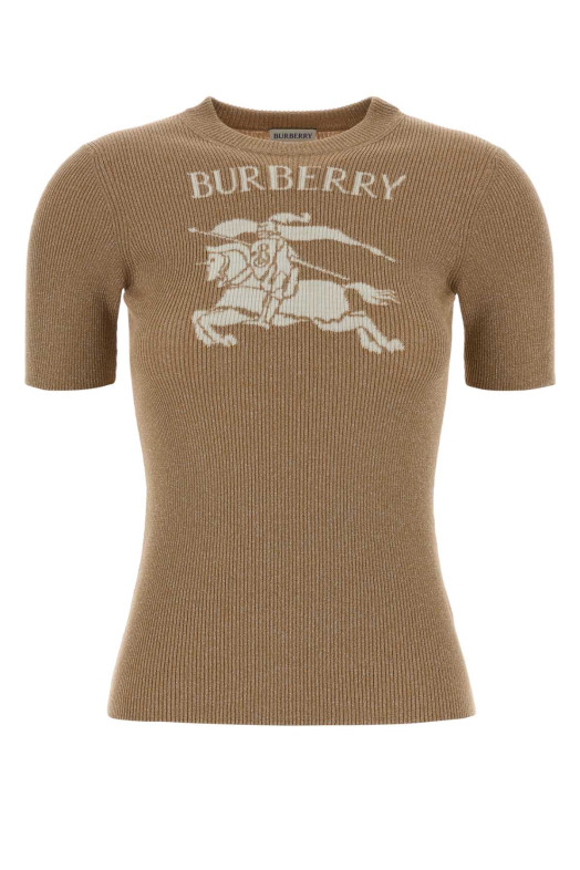 Футболка из смешанной верблюжьей шерсти BURBERRY (8118559)