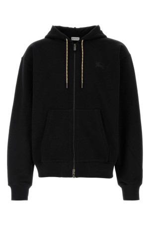 Black cotton oversize sweatshirt Black BURBERRY (8119052)