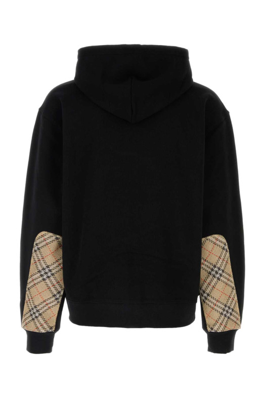 Черная хлопковая толстовка оверсайз Black BURBERRY (8119052)