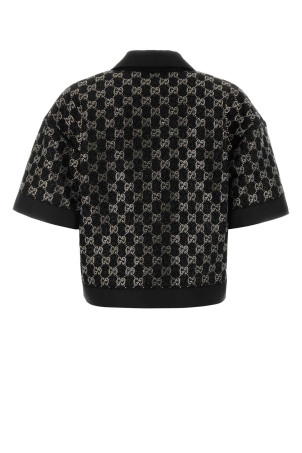 Black boucle polo shirt Black GUCCI (846682ZARWY)