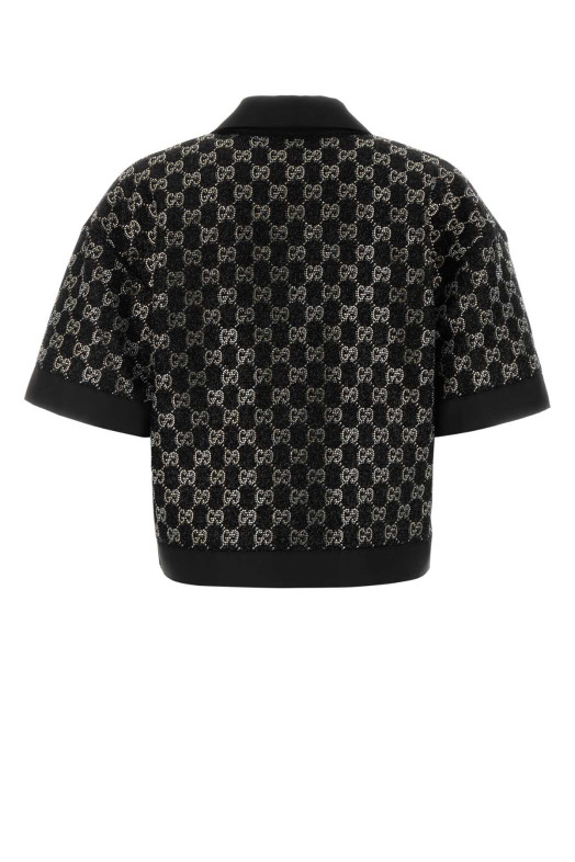 Black boucle polo shirt Black GUCCI (846682ZARWY)