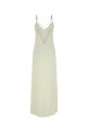Довга сукня з атласу кольору слонової кістки GUCCI (852150ZAPAA)