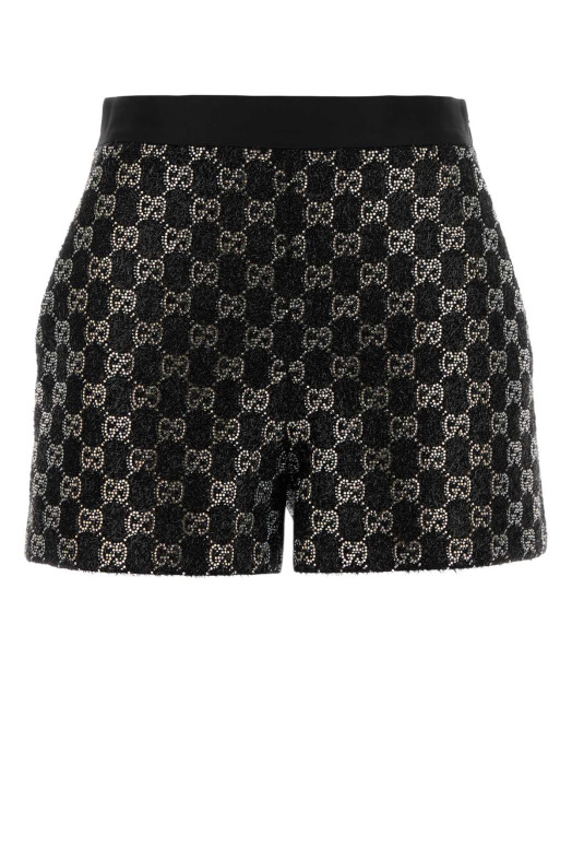 Black tweed shorts Black GUCCI (853382ZARWY)