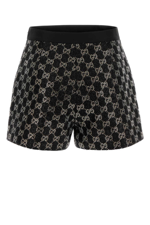 Black tweed shorts Black GUCCI (853382ZARWY)