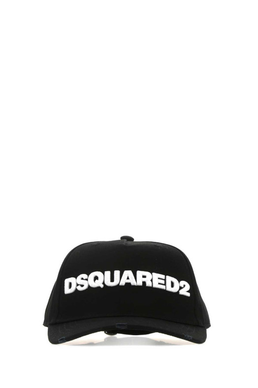 Чорна бейсболка з габардину DSQUARED (BCM002805C00001) DSQUARED2