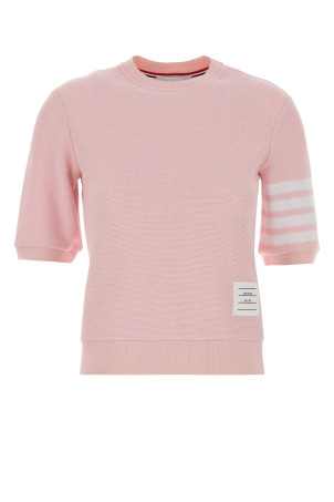 Pink cotton t-shirt THOM BROWNE (FJS222AJ0248)