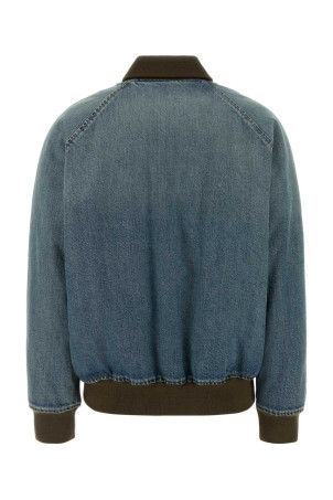 Denim bomber jacket Blue MIU MIU (GWB295SOOO18UM)