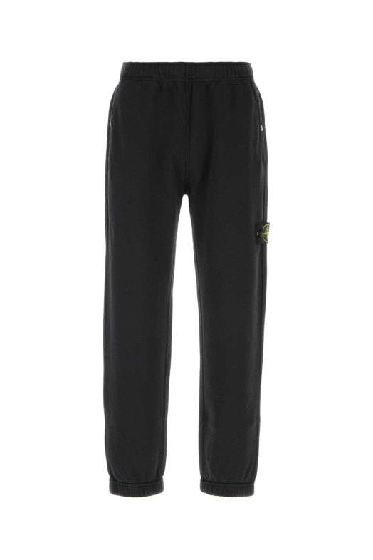 Black cotton joggers Black STONE ISLAND (L1S156200004S0410)
