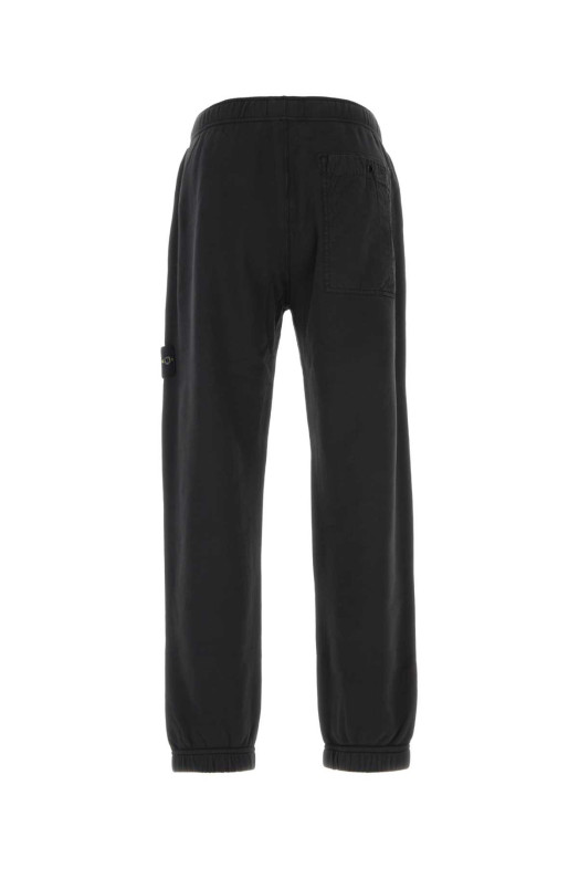 Black cotton joggers Black STONE ISLAND (L1S156200004S0410)