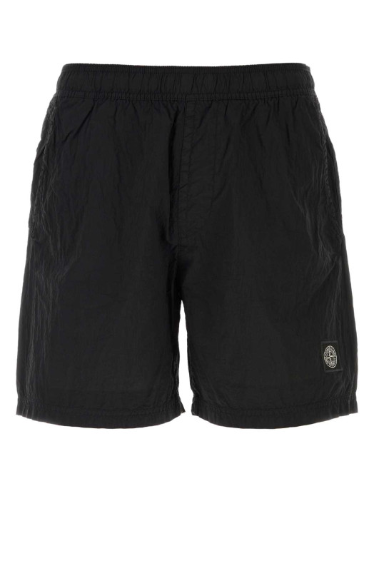 Black nylon swimming shorts Black STONE ISLAND (L1S15B100004S0043)