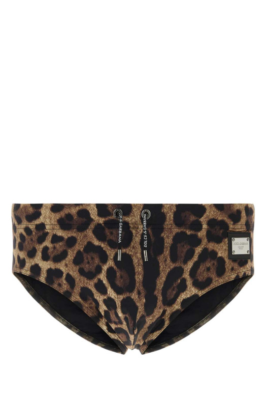 Плавки з еластичного нейлону з принтом DOLCE & GABBANA (M4A77JON0DN) DOLCE & GABBANA