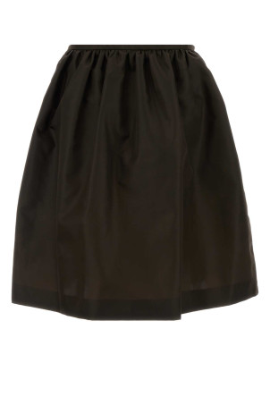 Chocolate nylon skirt MIU MIU (MG2425SOOO16QX)
